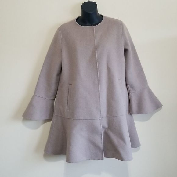 Zara Tan Coat Sz Medium - Picture 2 of 13